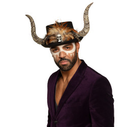 Voodoo klobúk s rohmi